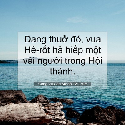 Picture 07 - Công Vụ Các Sứ đồ 12:1 VIE - Đang thuở đó, vua Hê-rốt hà hiếp một - Bible Verse Picture