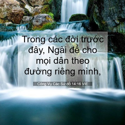 Picture 07 - Công Vụ Các Sứ đồ 14:16 VIE - Trong các đời trước đây, Ngài để cho - Bible Verse Picture