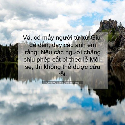 Picture 07 - Công Vụ Các Sứ đồ 15:1 VIE - Vả, có mấy người từ xứ Giu-đê - Bible Verse Picture