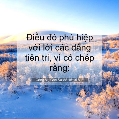 Picture 07 - Công Vụ Các Sứ đồ 15:15 VIE - Điều đó phù hiệp với lời các đấng - Bible Verse Picture