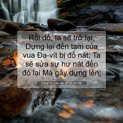 Picture 07 - Công Vụ Các Sứ đồ 15:16 VIE - Rồi đó, ta sẽ trở lại, Dựng lại - Bible Verse Picture