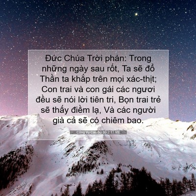Picture 07 - Công Vụ Các Sứ đồ 2:17 VIE - Đức Chúa Trời phán: Trong những ngày - Bible Verse Picture
