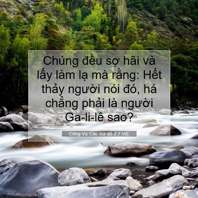 Picture 07 - Công Vụ Các Sứ đồ 2:7 VIE - Chúng đều sợ hãi và lấy làm lạ mà - Bible Verse Picture