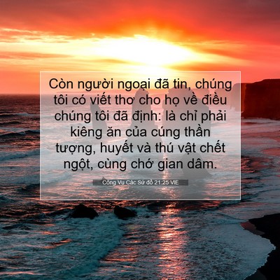 Picture 07 - Công Vụ Các Sứ đồ 21:25 VIE - Còn người ngoại đã tin, chúng tôi có - Bible Verse Picture
