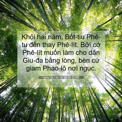 Picture 07 - Công Vụ Các Sứ đồ 24:27 VIE - Khỏi hai năm, Bốt-tiu Phê-tu đến thay - Bible Verse Picture