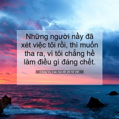 Picture 07 - Công Vụ Các Sứ đồ 28:18 VIE - Những người nầy đã xét việc tôi - Bible Verse Picture