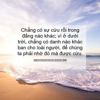 Picture 07 - Công Vụ Các Sứ đồ 4:12 VIE - Chẳng có sự cứu rỗi trong đấng nào - Bible Verse Picture