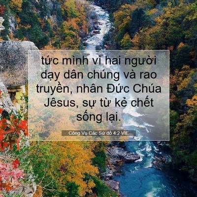 Picture 07 - Công Vụ Các Sứ đồ 4:2 VIE - tức mình vì hai người dạy dân chúng - Bible Verse Picture
