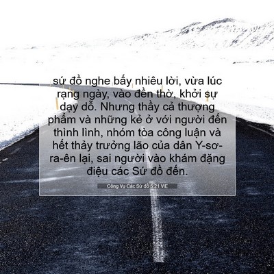 Picture 07 - Công Vụ Các Sứ đồ 5:21 VIE - sứ đồ nghe bấy nhiêu lời, vừa lúc - Bible Verse Picture