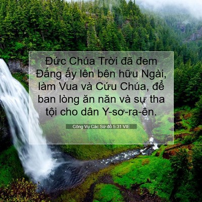 Picture 07 - Công Vụ Các Sứ đồ 5:31 VIE - Đức Chúa Trời đã đem Đấng ấy lên - Bible Verse Picture