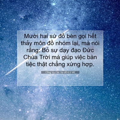 Picture 07 - Công Vụ Các Sứ đồ 6:2 VIE - Mười hai sứ đồ bèn gọi hết thảy - Bible Verse Picture