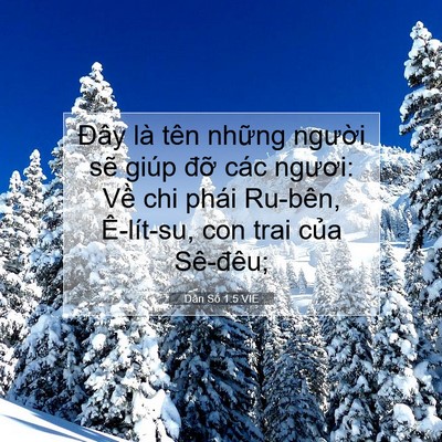 Picture 07 - Dân Số 1:5 VIE - Đây là tên những người sẽ giúp đỡ - Bible Verse Picture