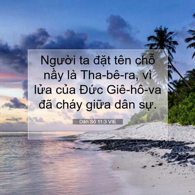 Picture 07 - Dân Số 11:3 VIE - Người ta đặt tên chỗ nầy là - Bible Verse Picture