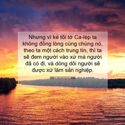 Picture 07 - Dân Số 14:24 VIE - Nhưng vì kẻ tôi tớ Ca-lép ta không - Bible Verse Picture