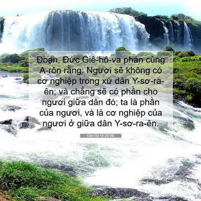 Picture 07 - Dân Số 18:20 VIE - Đoạn, Đức Giê-hô-va phán cùng A-rôn - Bible Verse Picture