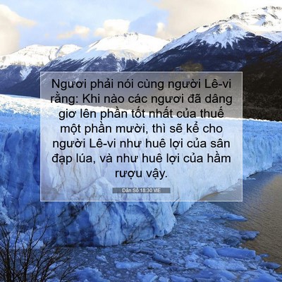 Picture 07 - Dân Số 18:30 VIE - Ngươi phải nói cùng người Lê-vi rằng: - Bible Verse Picture