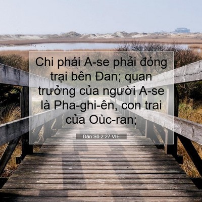 Picture 07 - Dân Số 2:27 VIE - Chi phái A-se phải đóng trại bên Đan; - Bible Verse Picture