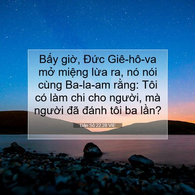 Picture 07 - Dân Số 22:28 VIE - Bấy giờ, Đức Giê-hô-va mở miệng - Bible Verse Picture