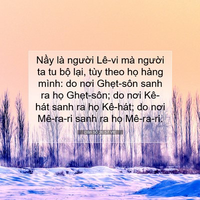Picture 07 - Dân Số 26:57 VIE - Nầy là người Lê-vi mà người ta tu bộ - Bible Verse Picture
