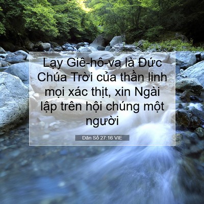 Picture 07 - Dân Số 27:16 VIE - Lạy Giê-hô-va là Đức Chúa Trời của - Bible Verse Picture