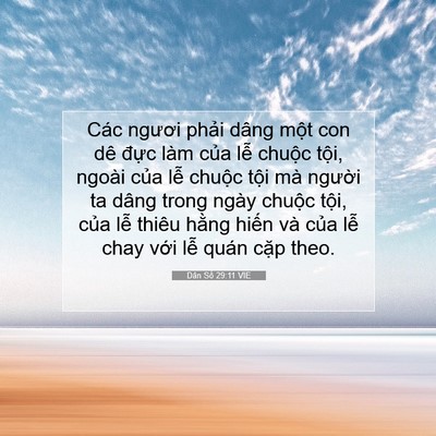 Picture 07 - Dân Số 29:11 VIE - Các ngươi phải dâng một con dê đực - Bible Verse Picture