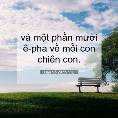 Picture 07 - Dân Số 29:15 VIE - và một phần mười ê-pha về mỗi con - Bible Verse Picture