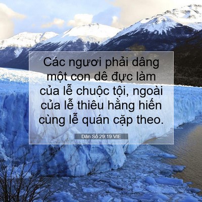 Picture 07 - Dân Số 29:19 VIE - Các ngươi phải dâng một con dê đực - Bible Verse Picture
