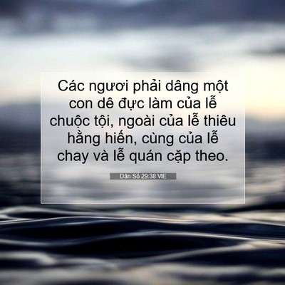 Picture 07 - Dân Số 29:38 VIE - Các ngươi phải dâng một con dê đực - Bible Verse Picture