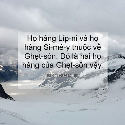 Picture 07 - Dân Số 3:21 VIE - Họ hàng Líp-ni và họ hàng Si-mê-y - Bible Verse Picture