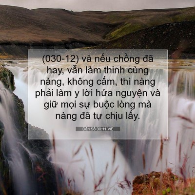 Picture 07 - Dân Số 30:11 VIE - (030-12) và nếu chồng đã hay, vẫn làm - Bible Verse Picture