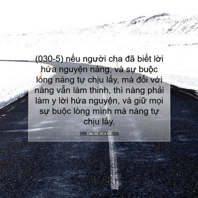 Picture 07 - Dân Số 30:4 VIE - (030-5) nếu người cha đã biết lời - Bible Verse Picture