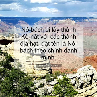 Picture 07 - Dân Số 32:42 VIE - Nô-bách đi lấy thành Kê-nát với các - Bible Verse Picture