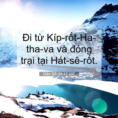 Picture 07 - Dân Số 33:17 VIE - Đi từ Kíp-rốt-Ha-tha-va và đóng trại - Bible Verse Picture