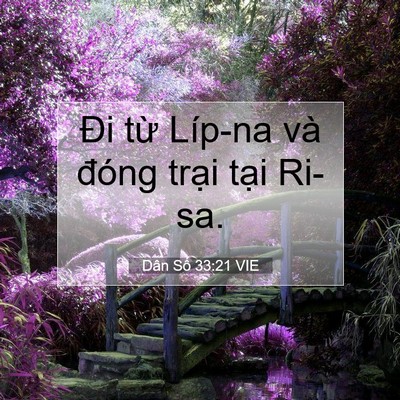 Picture 07 - Dân Số 33:21 VIE - Đi từ Líp-na và đóng trại tại - Bible Verse Picture