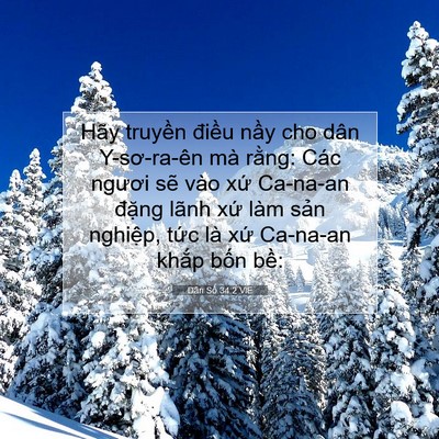 Picture 07 - Dân Số 34:2 VIE - Hãy truyền điều nầy cho dân Y-sơ-ra-ên - Bible Verse Picture