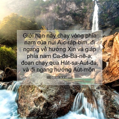 Picture 07 - Dân Số 34:4 VIE - Giới hạn nầy chạy vòng phía nam của - Bible Verse Picture