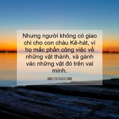 Picture 07 - Dân Số 7:9 VIE - Nhưng người không có giao chi cho con cháu - Bible Verse Picture