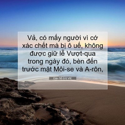 Picture 07 - Dân Số 9:6 VIE - Vả, có mấy người vì cớ xác chết mà - Bible Verse Picture
