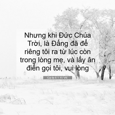 Picture 07 - Ga-la-ti 1:15 VIE - Nhưng khi Đức Chúa Trời, là Đấng đã - Bible Verse Picture