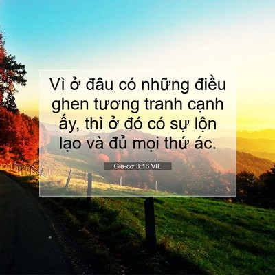 Picture 07 - Gia-cơ 3:16 VIE - Vì ở đâu có những điều ghen tương - Bible Verse Picture