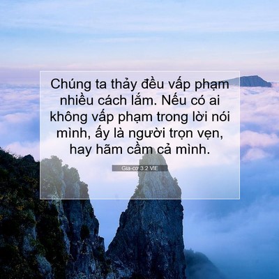 Picture 07 - Gia-cơ 3:2 VIE - Chúng ta thảy đều vấp phạm nhiều - Bible Verse Picture