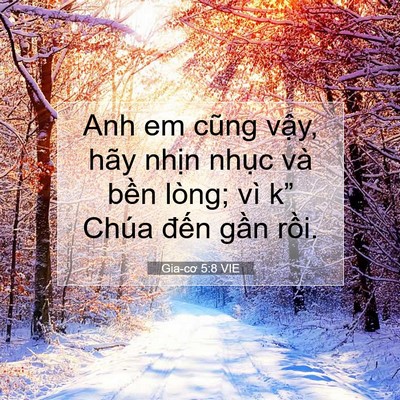 Picture 07 - Gia-cơ 5:8 VIE - Anh em cũng vậy, hãy nhịn nhục và bền - Bible Verse Picture