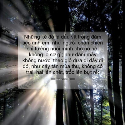 Picture 07 - Giu-đe 1:12 VIE - Những kẻ đó là dấu vít trong đám - Bible Verse Picture