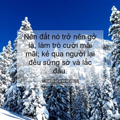 Picture 07 - Giê-rê-mi-a 18:16 VIE - Nên đất nó trở nên gở lạ, làm trò - Bible Verse Picture