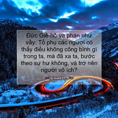 Picture 07 - Giê-rê-mi-a 2:5 VIE - Đức Giê-hô-va phán như vầy: Tổ phụ - Bible Verse Picture