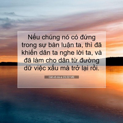 Picture 07 - Giê-rê-mi-a 23:22 VIE - Nếu chúng nó có đứng trong sự bàn - Bible Verse Picture