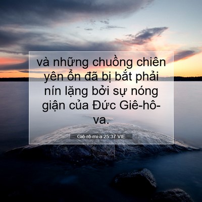 Picture 07 - Giê-rê-mi-a 25:37 VIE - và những chuồng chiên yên ổn đã bị - Bible Verse Picture