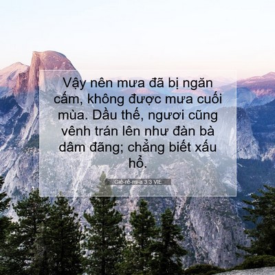 Picture 07 - Giê-rê-mi-a 3:3 VIE - Vậy nên mưa đã bị ngăn cấm, không - Bible Verse Picture