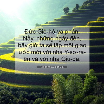 Picture 07 - Giê-rê-mi-a 31:31 VIE - Đức Giê-hô-va phán: Nầy, những ngày - Bible Verse Picture