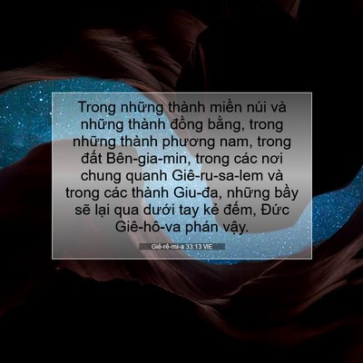 Picture 07 - Giê-rê-mi-a 33:13 VIE - Trong những thành miền núi và những - Bible Verse Picture